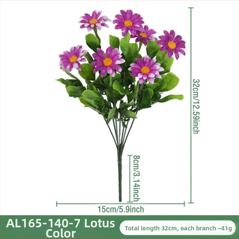 Dirbtinės Daisy gėlės – plastmasė, įpurškiamasis formavimas, Daisy veislė; skirtos lauko naudojimui, fotografijos rekvizitai ir namų dekorui.