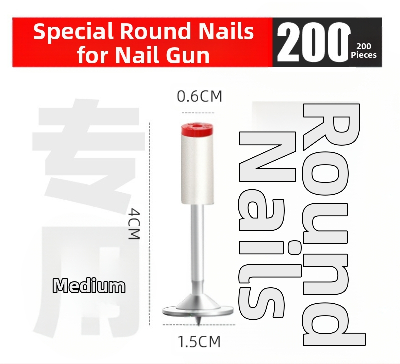 Пистолет за пирони за рамково строителство; стоманено тяло; ниско ниво на шум