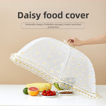 Stačiakampis sulankstomas tinklinis dangtelis maistui ir daržovėms – nuo musių, dulkių, virtuvės