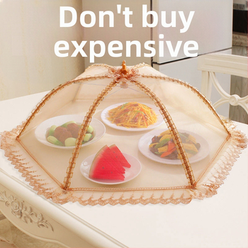 Stačiakampis sulankstomas tinklinis dangtelis maistui ir daržovėms – nuo musių, dulkių, virtuvės