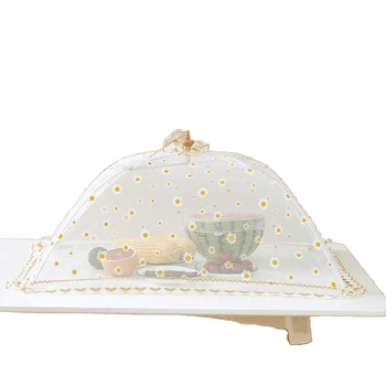 Stačiakampis sulankstomas tinklinis dangtelis maistui ir daržovėms – nuo musių, dulkių, virtuvės