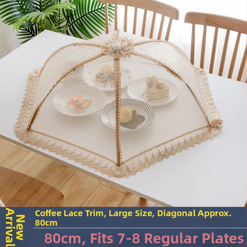 Stačiakampis sulankstomas tinklinis dangtelis maistui ir daržovėms – nuo musių, dulkių, virtuvės