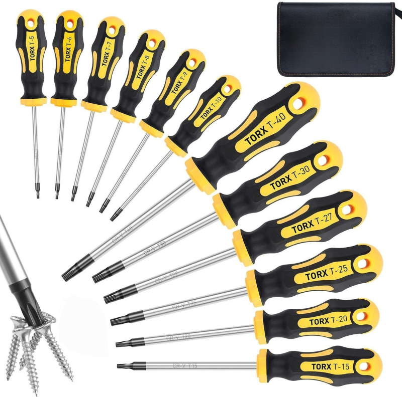 175 dalių magnetinis atsuktuvų rinkinys su plastine laikykle, Cr-V plienas, preciziniai atsuktuvai