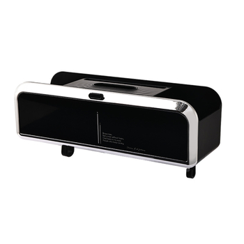 Automobilių servetėlių dėžutė – daugiafunkcinė saugykla, plastikinis korpusas, šiuolaikiškas minimalistinis stilius, pritaikoma