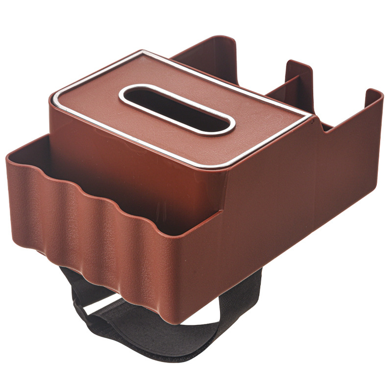 Automobilių servetėlių dėžutė – daugiafunkcinė saugykla, plastikinis korpusas, šiuolaikiškas minimalistinis stilius, pritaikoma