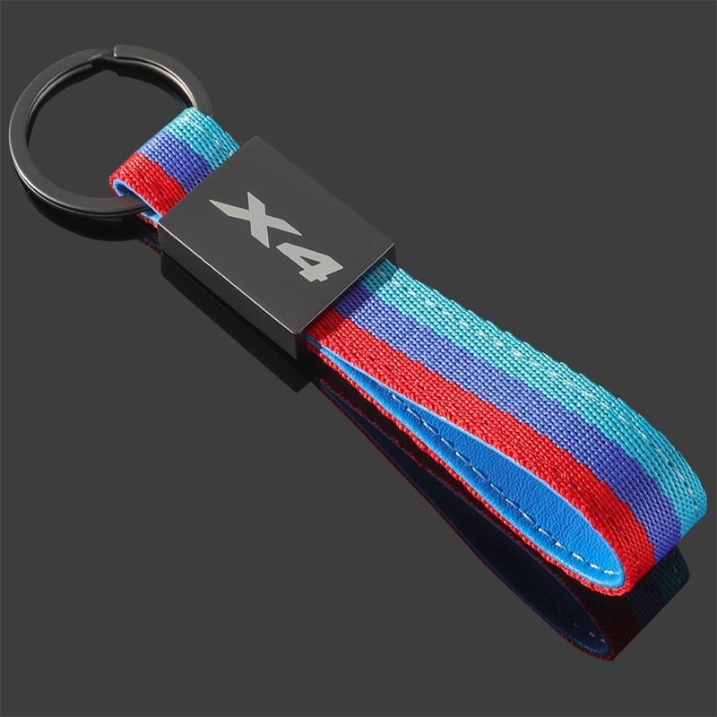 X1 X2 X3 X4 X5 X6 X7 Nylonový opletený kľúčen s logom auta zo zliatiny zinku – Model 577