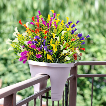 Dirbtinė Calla lelijos puokštė iš plastiko, injekcine liejimo technologija, vestuvėms ir lauko naudojimui