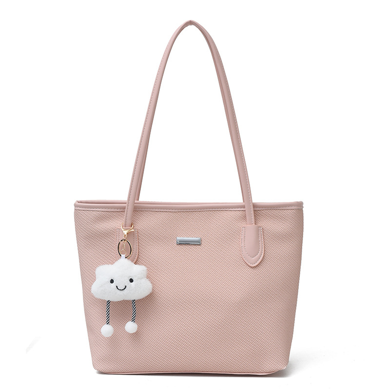 Geantă de zi cu zi pentru femei, stil urban minimalist, material Oxford, formă orizontală pătrată, închidere cu fermoar, buzunar interior cu fermoar