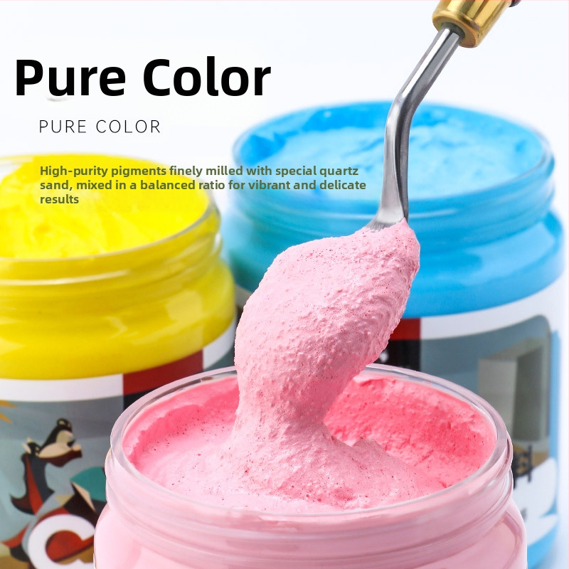 Комплект пигменти за текстурна живопис от Zhongsheng Painting Material, пропиленова основа, 300 ml капацитет, 36 бутилки в кутия, IP разрешение за художествено създаване