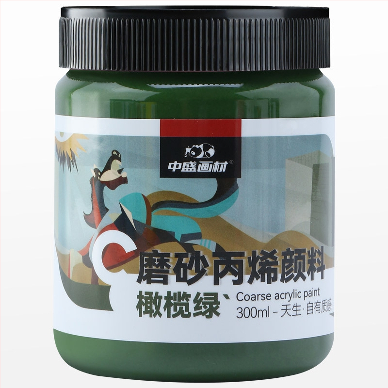 Комплект пигменти за текстурна живопис от Zhongsheng Painting Material, пропиленова основа, 300 ml капацитет, 36 бутилки в кутия, IP разрешение за художествено създаване