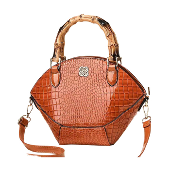 PU anyagú válltáska, zöldségkosár-stílusú, kagyló alakú forma, cipzár, poliészter bélés