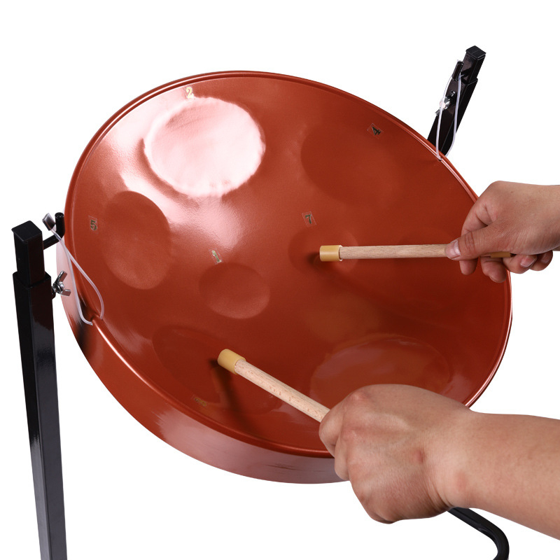 Gern Steel Drum – 8-нотова ръчна барабана, професионален ударен инструмент, опаковка 60×47×19 cm