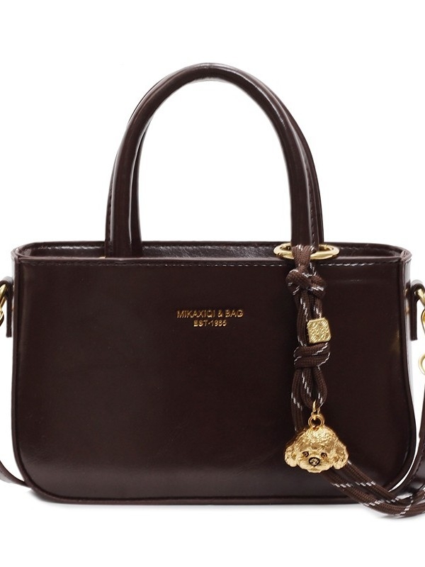 Dámska PU crossbody taška, street-style, horizontálny štvorcový tvar, zapínanie na zips, vnútorné skryté vrecko a vrecko na identifikačnú kartu