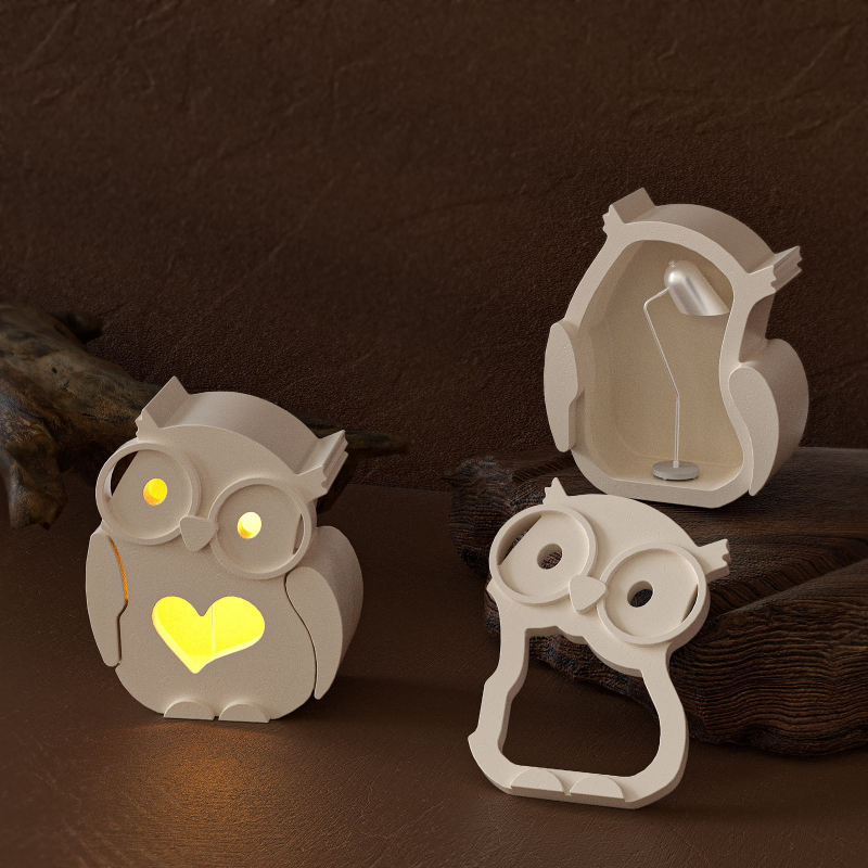 Силиконова форма за печене – неравна форма, силует на бухал, карикатурни животни, за DIY