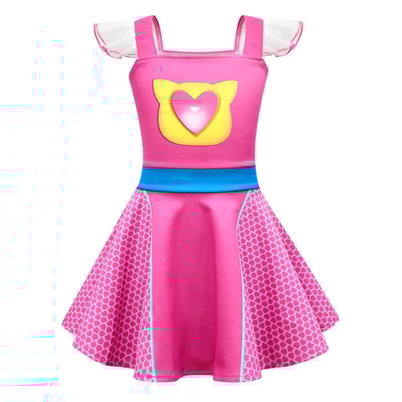 Lányoknak készült pántos A-vonalú ruha, poliészter 65% acetát szálakkal, 3–8 éveseknek, nyárra.