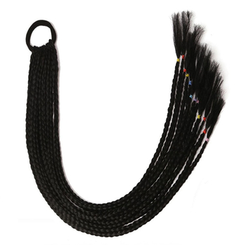 Περούκα με αλογοουρά πλεγμένη, 12 πλεκτές, σύρμα υψηλής θερμοκρασίας, κατασκευή μηχανισμού, χωρίς βαφή ή περμανάντ