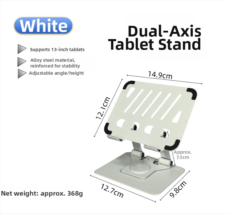 Stojan na stol pre telefón a tablet s otočením 360°, z hliníkovej zliatiny, viacfunkčný dizajn