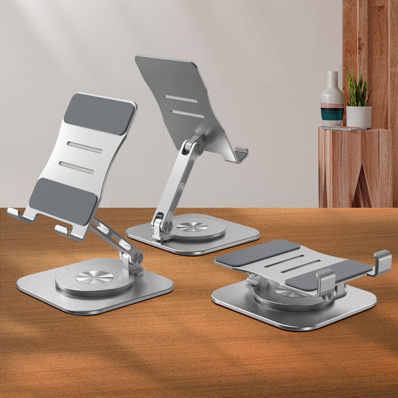 Stolni nosač za telefon i tablet s 360° rotacijom, od aluminijske legure, višenamjenski dizajn