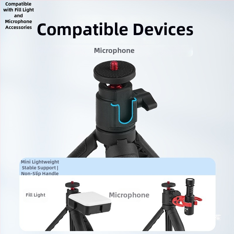 DJI Action4/5 Pro – ръчен селфи стик и трипод скоба за спортна камера, Pocket 3 разширение, 3 секции, товар до 1 кг