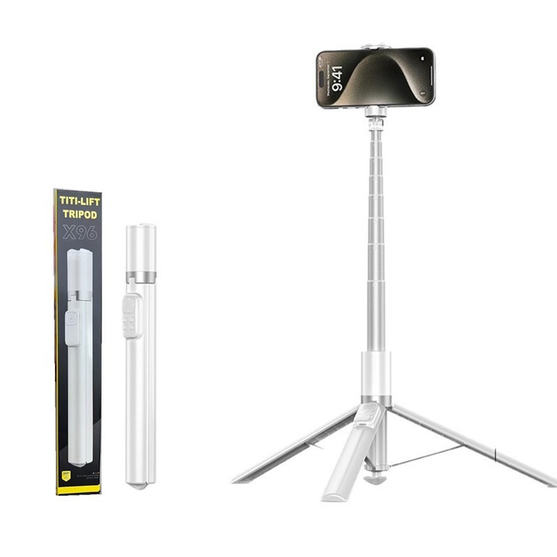 Bluetooth selfie lazda su automatiškai išsiskleidiančiu, aliumininis ištraukiamas laikiklis telefonui, grindinis stovas tiesioginei transliacijai