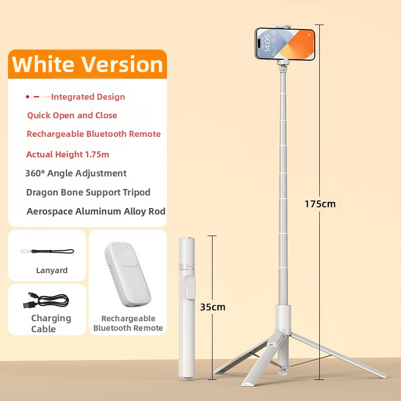 Bluetooth selfie lazda su automatiškai išsiskleidiančiu, aliumininis ištraukiamas laikiklis telefonui, grindinis stovas tiesioginei transliacijai