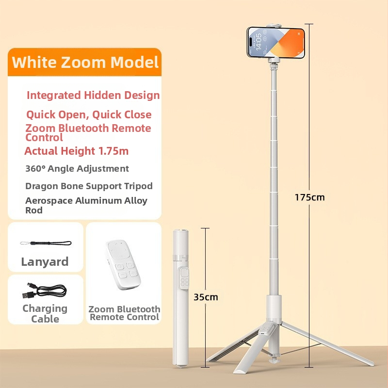 Bluetooth selfie lazda su automatiškai išsiskleidiančiu, aliumininis ištraukiamas laikiklis telefonui, grindinis stovas tiesioginei transliacijai