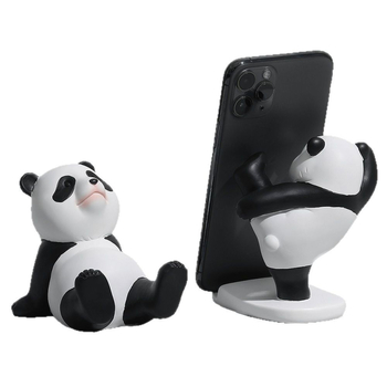 Βάση τηλεφώνου γραφείου με φιγούρα Panda, από ρητίνη, σε απλό και μοντέρνο στυλ