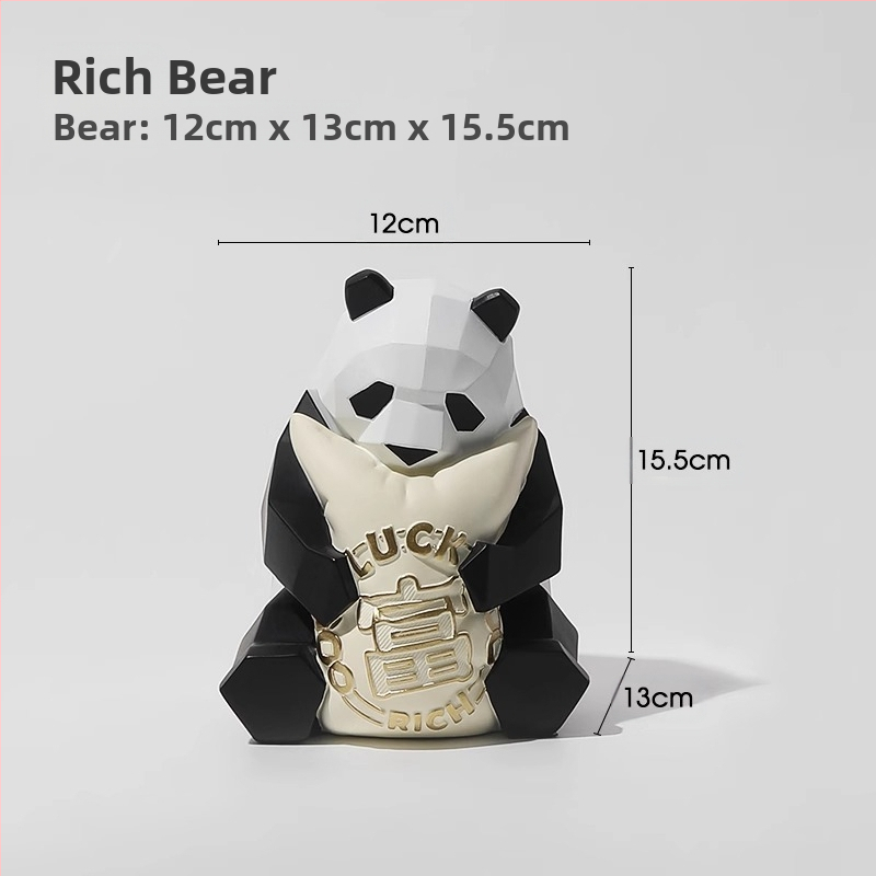 Βάση τηλεφώνου γραφείου με φιγούρα Panda, από ρητίνη, σε απλό και μοντέρνο στυλ