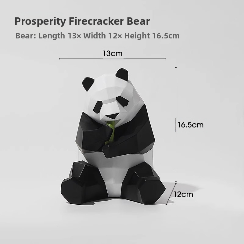 Βάση τηλεφώνου γραφείου με φιγούρα Panda, από ρητίνη, σε απλό και μοντέρνο στυλ