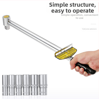 Ключ за въртящ момент с регулируем момент и индикатор, за смяна на свещи и автомобилен ремонт