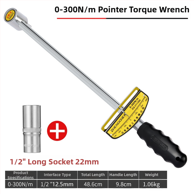 Ключ за въртящ момент с регулируем момент и индикатор, за смяна на свещи и автомобилен ремонт