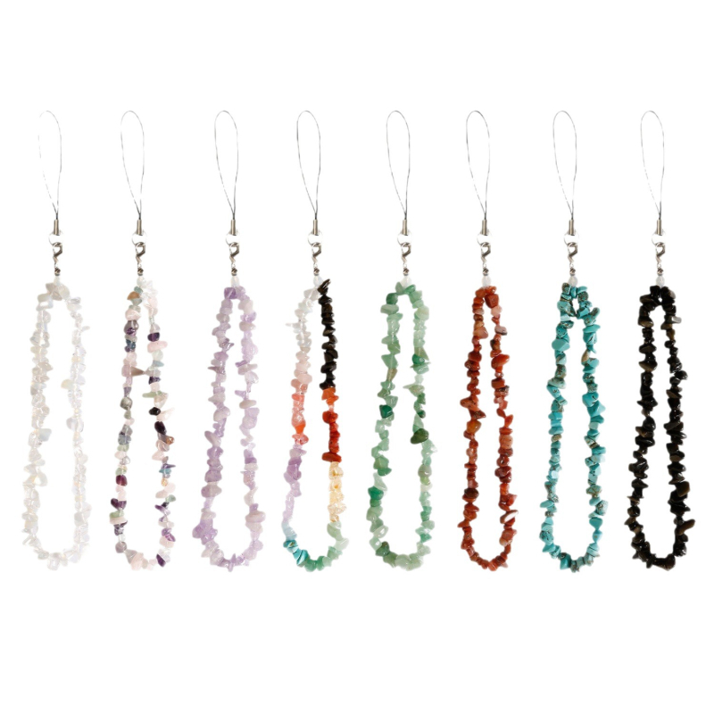 HXSAMG kristályos gyöngyös telefonzsinór, kézzel szőtt, eredeti dizájn