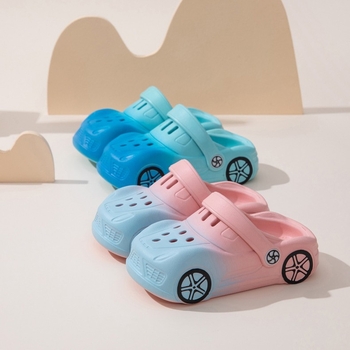 Παιδικές παντόφλες εσωτερικού χώρου για καλοκαίρι, EVA επάνω, μοτίβο καρτούν, φουσκωτή σόλα, ηλικίες 1–6 ετών, αναπνεύσιμες, αντιολισθητικές, ανθεκτικές