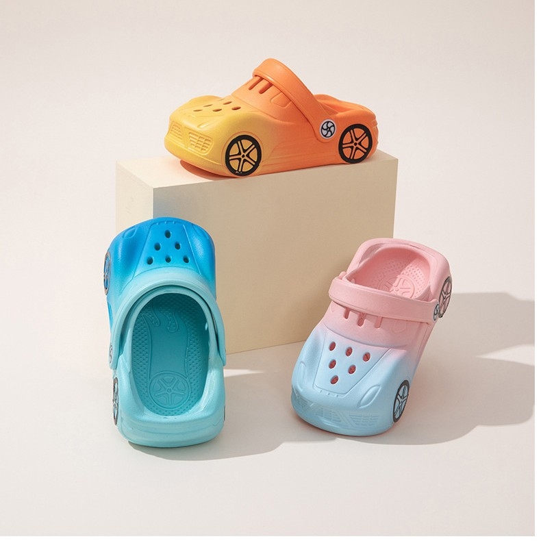 Gyermekek beltéri nyári papucs, EVA felsőrész, mintás rajzfilm, buborékos talp, 1–6 éves korig, lélegző, csúszásmentes, tartós