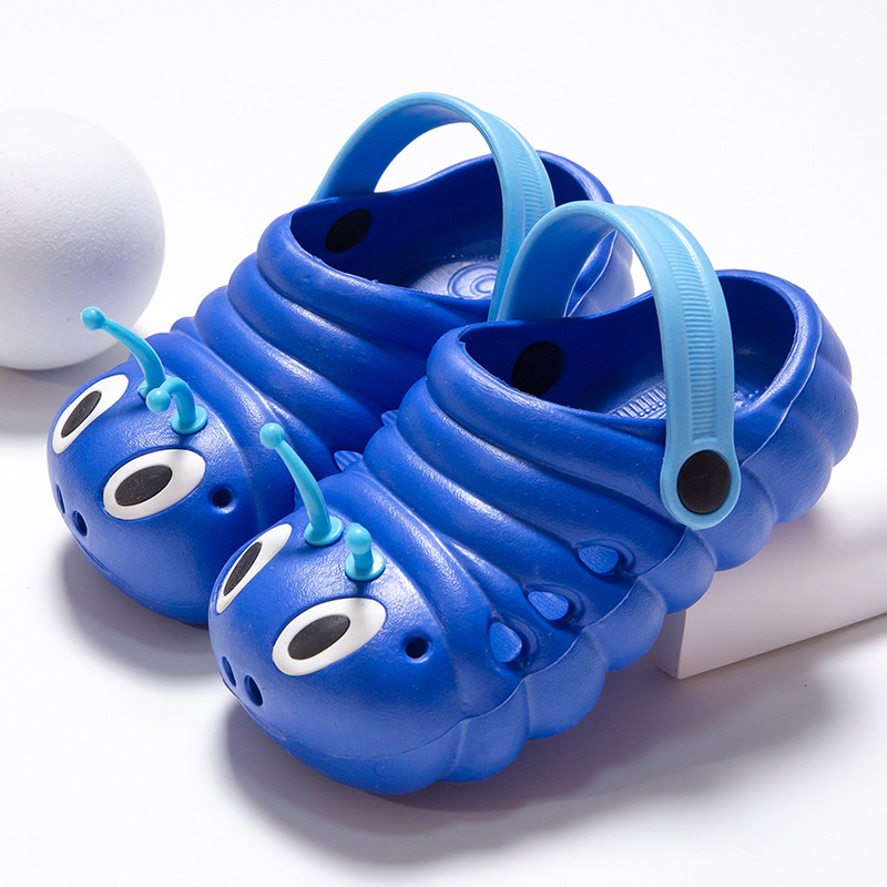 Gyermekek beltéri nyári papucs, EVA felsőrész, mintás rajzfilm, buborékos talp, 1–6 éves korig, lélegző, csúszásmentes, tartós