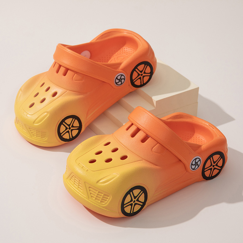 Gyermekek beltéri nyári papucs, EVA felsőrész, mintás rajzfilm, buborékos talp, 1–6 éves korig, lélegző, csúszásmentes, tartós