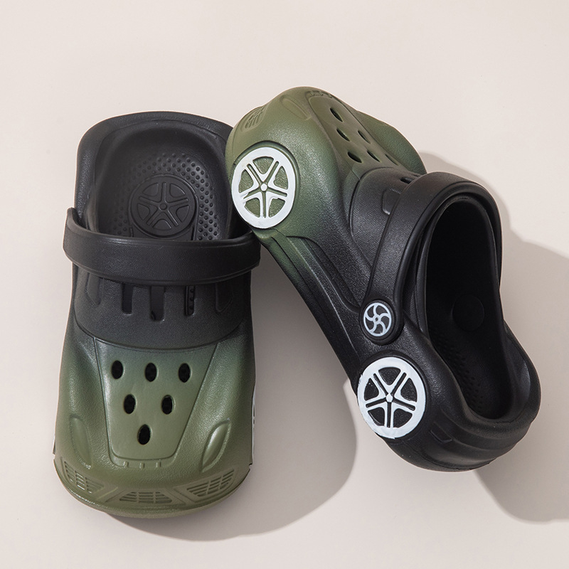 Gyermekek beltéri nyári papucs, EVA felsőrész, mintás rajzfilm, buborékos talp, 1–6 éves korig, lélegző, csúszásmentes, tartós