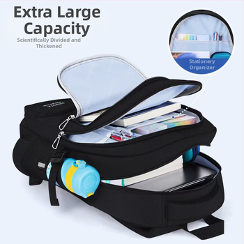 Σακίδιο πλάτης για αγόρια, χωρητικότητα 36–55 λίτρων, Oxford ύφασμα, ιμάντες με αερόστρωμα, ανθεκτικό στη φθορά, για καθημερινή χρήση