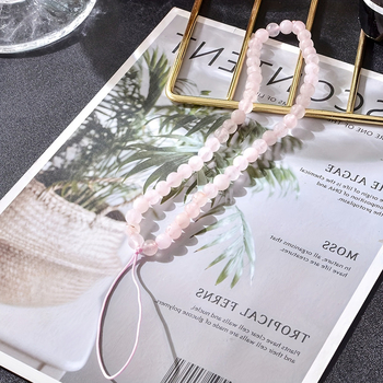 Висулка за мобилен телефон от естествен камък, ръчна изработка, мъниста, дамски стил