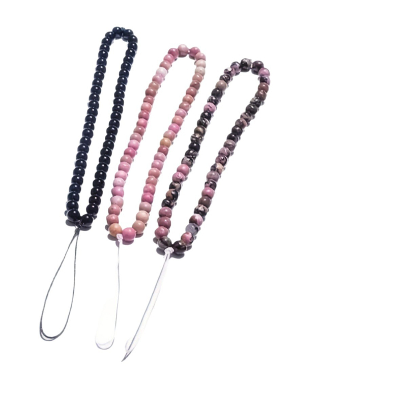 Pandantiv pentru telefon mobil din piatră naturală, lucrat manual, mărgele, pentru femei