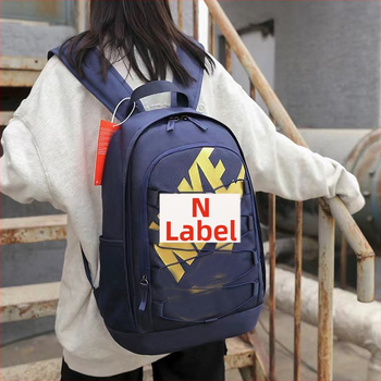 Σακίδιο από Oxford ύφασμα, χωρητικότητα 20–35 λίτρα, σχέδιο με γράμματα, καμπύλες ιμάνες ώμου, πολυεστερική επένδυση