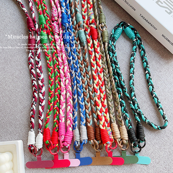 Unisex κορδόνι για κινητό από πολυεστέρα, πλεγμένο, με μεταλλικό κούμπωμα, προσαρμογή, εκτύπωση λογότυπου