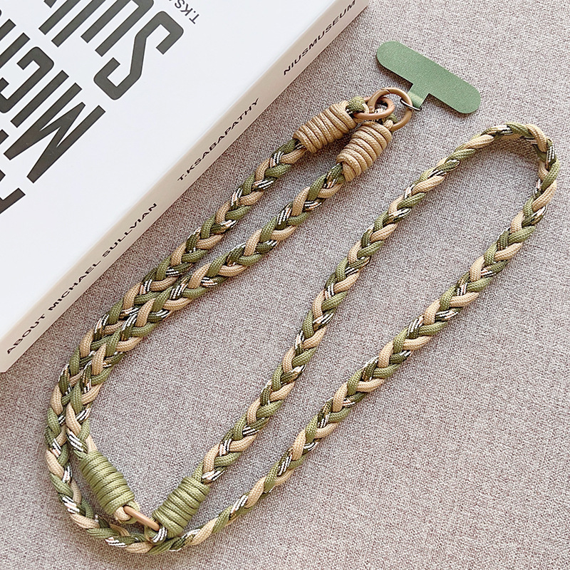 Unisex κορδόνι για κινητό από πολυεστέρα, πλεγμένο, με μεταλλικό κούμπωμα, προσαρμογή, εκτύπωση λογότυπου