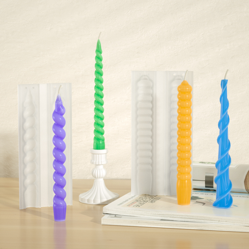 Szilikon gyertya forma - szabálytalan alak, konikus gyertyákhoz, sütőforma