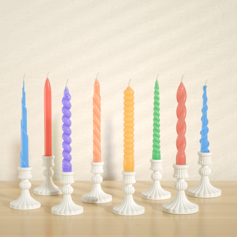 Szilikon gyertya forma - szabálytalan alak, konikus gyertyákhoz, sütőforma