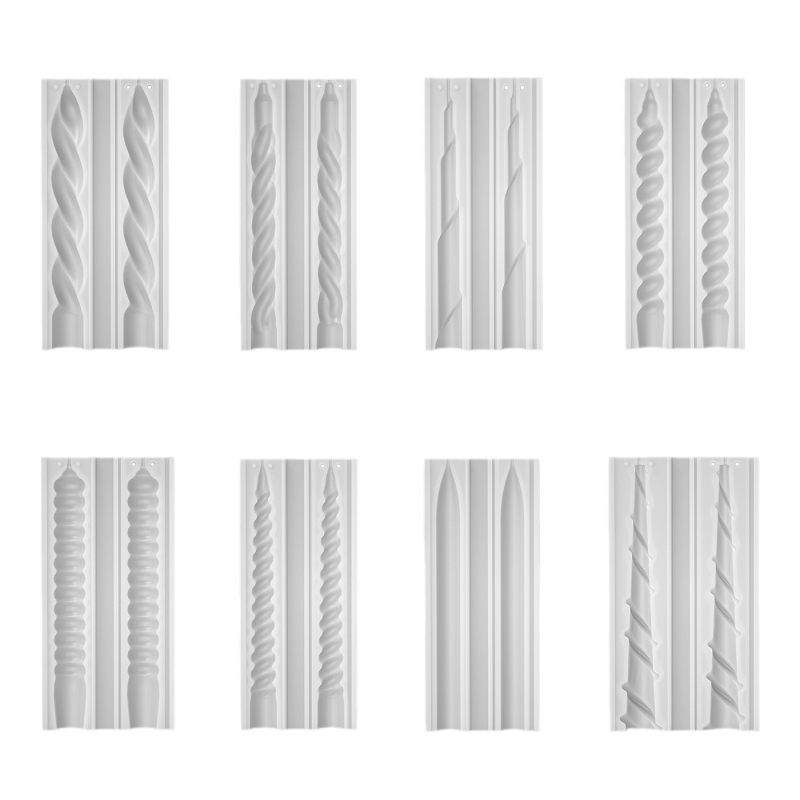 Szilikon gyertya forma - szabálytalan alak, konikus gyertyákhoz, sütőforma