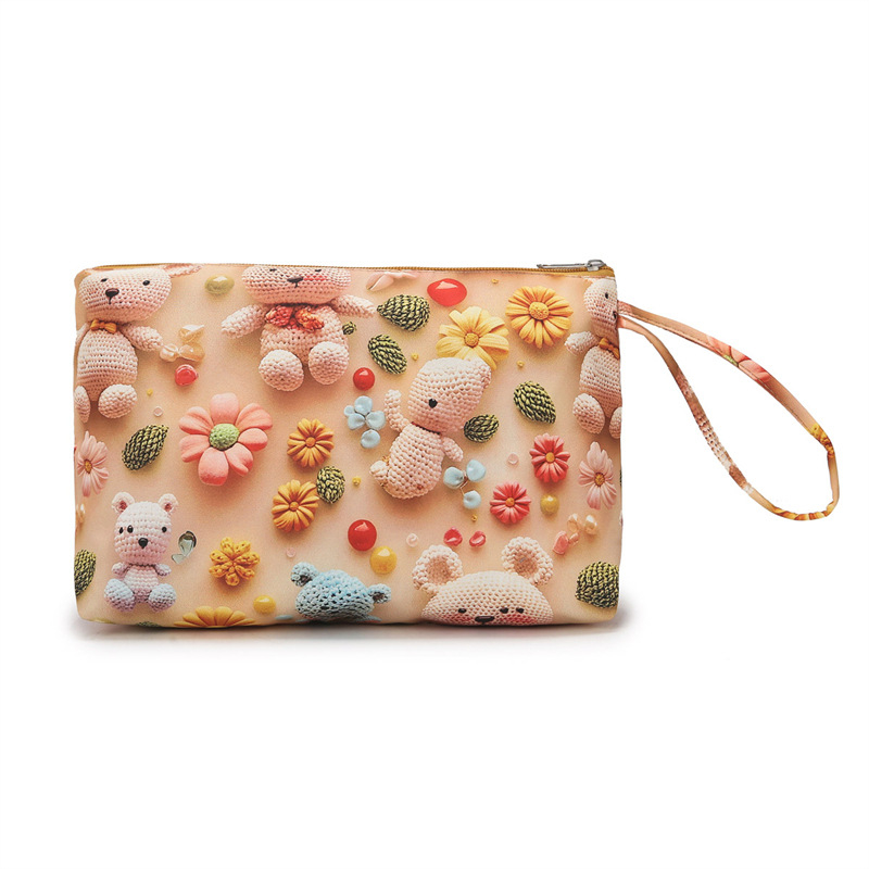 Dámska cestovná taška na krátke výlety s rozdelením suché/mokré, 20-35L, Oxford materiál, anime karikatúra vzor, detský štýl