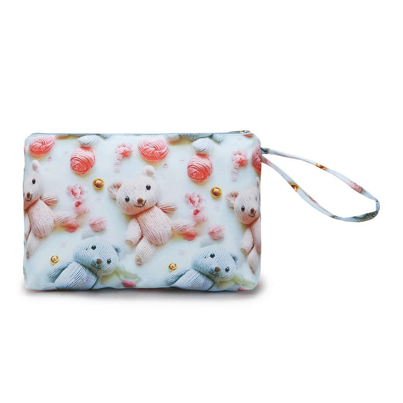 Dámska cestovná taška na krátke výlety s rozdelením suché/mokré, 20-35L, Oxford materiál, anime karikatúra vzor, detský štýl