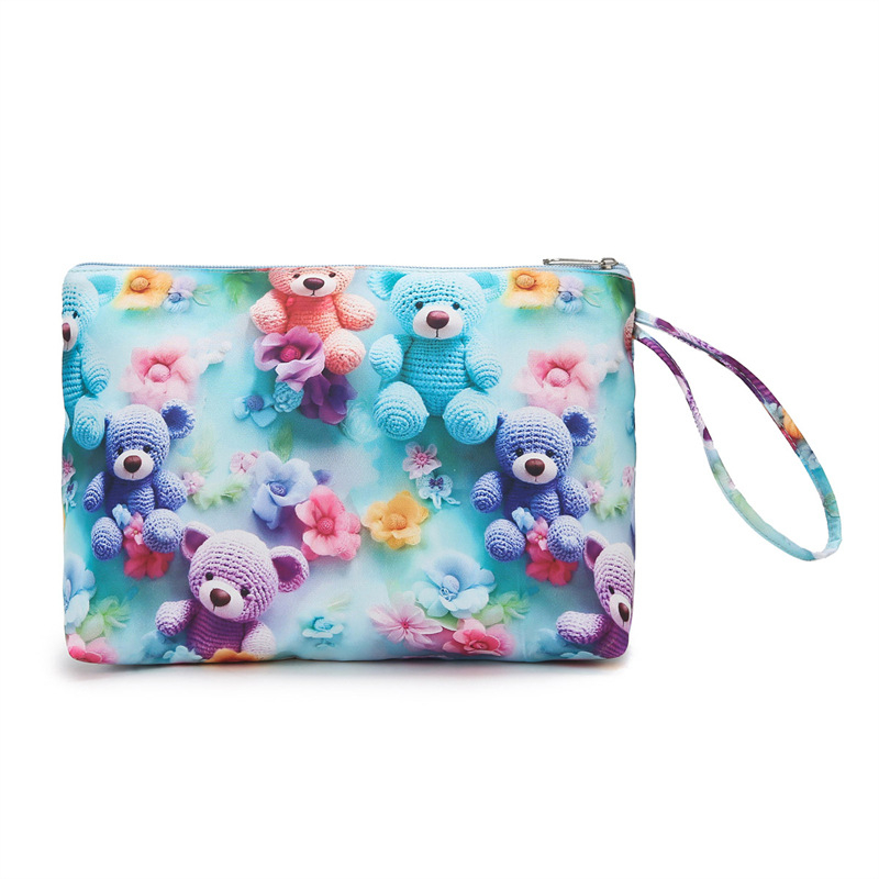 Dámska cestovná taška na krátke výlety s rozdelením suché/mokré, 20-35L, Oxford materiál, anime karikatúra vzor, detský štýl