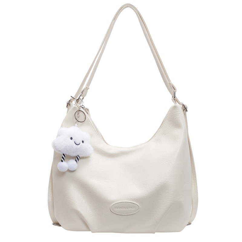 Didelės talpos Tote rankinė, PU medžiaga, miesto paprastumo stilius, užtrauktukas, horizontinis kvadrato formos — ruduo 2024